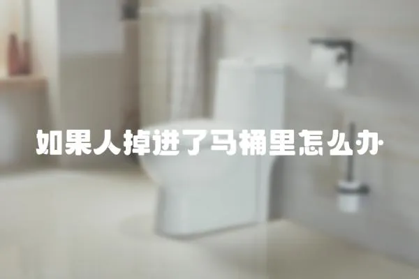 如果人掉進了馬桶里怎么辦