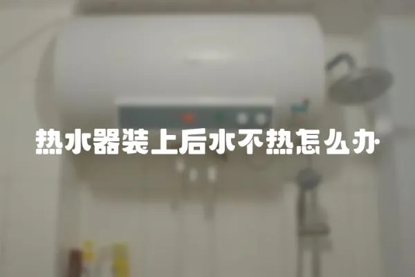 熱水器裝上后水不熱怎么辦
