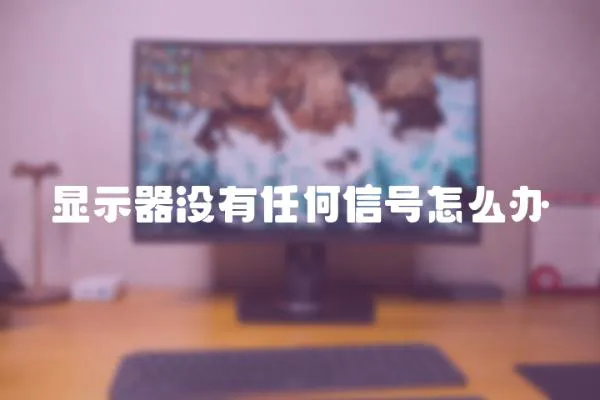 顯示器沒有任何信號怎么辦