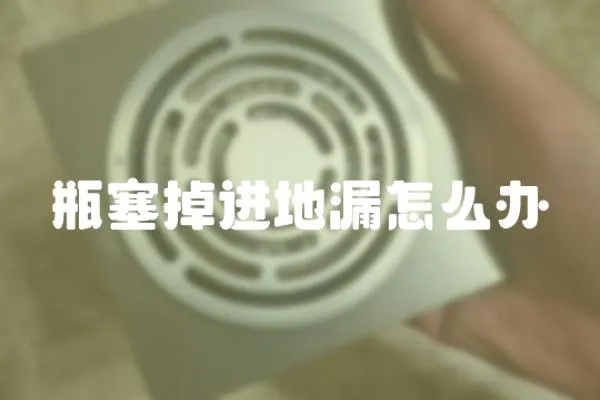 瓶塞掉進地漏怎么辦