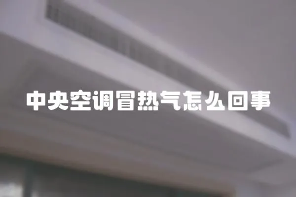 中央空調冒熱氣怎么回事