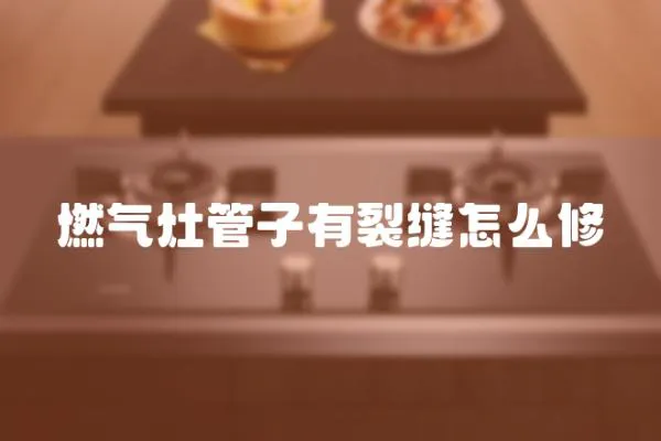 燃?xì)庠罟茏佑辛芽p怎么修