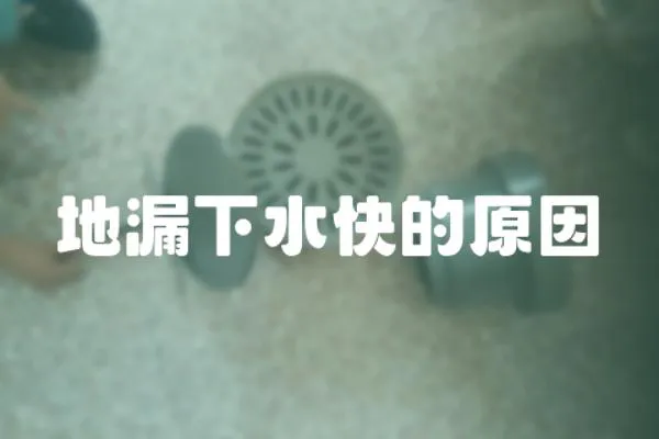 地漏下水快的原因