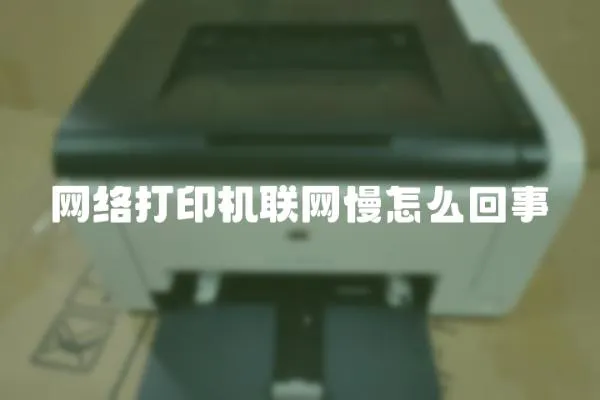 網絡打印機聯網慢怎么回事
