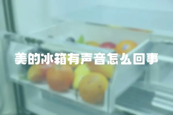 美的冰箱有聲音怎么回事