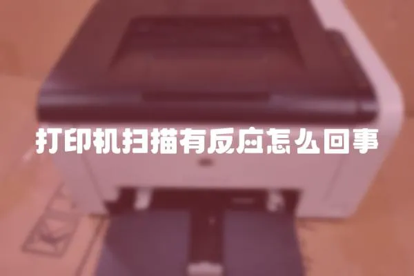打印機掃描有反應怎么回事