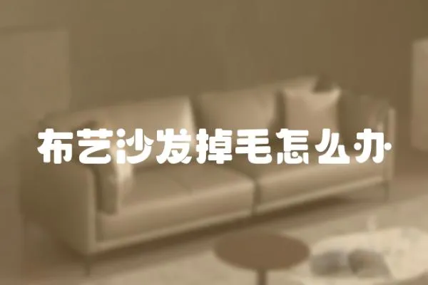 布藝沙發(fā)掉毛怎么辦