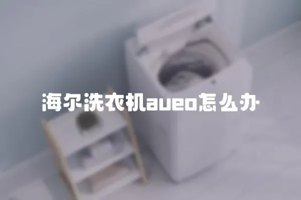海爾洗衣機aueo怎么辦