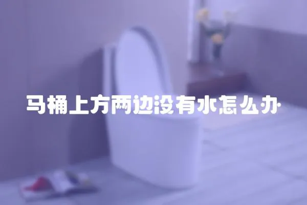馬桶上方兩邊沒有水怎么辦