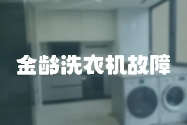 金齡洗衣機故障