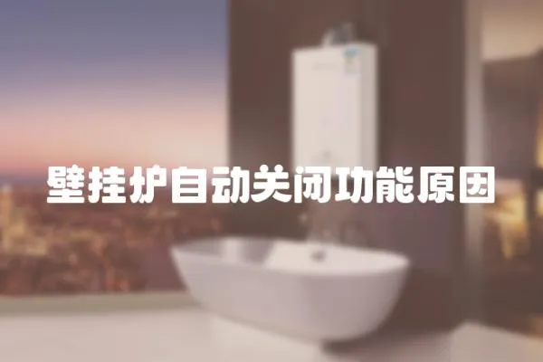壁掛爐自動關閉功能原因