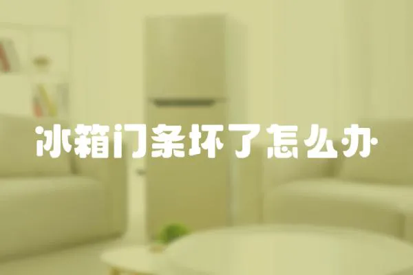 冰箱門條壞了怎么辦