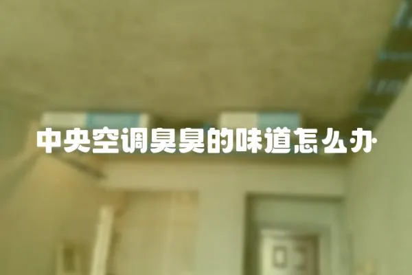 中央空調臭臭的味道怎么辦