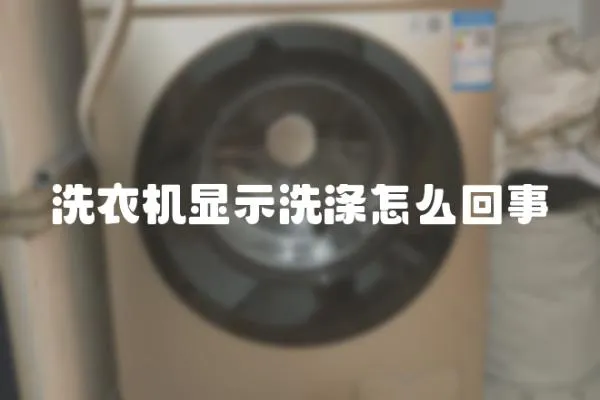 洗衣機(jī)顯示洗滌怎么回事