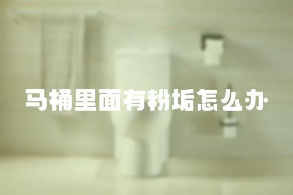 馬桶里面有粉垢怎么辦