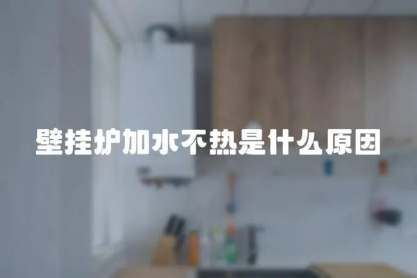 壁掛爐加水不熱是什么原因