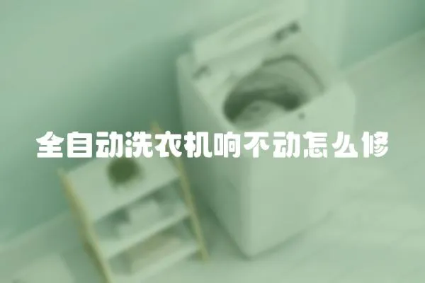 全自動(dòng)洗衣機(jī)響不動(dòng)怎么修