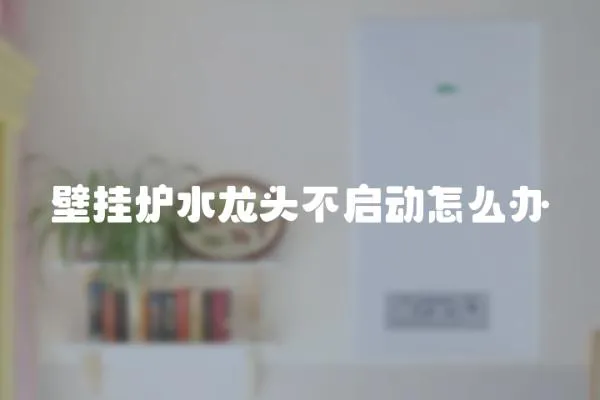 壁掛爐水龍頭不啟動怎么辦