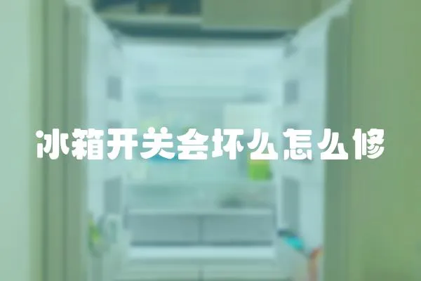 冰箱開關會壞么怎么修
