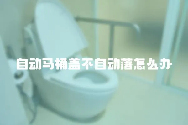 自動馬桶蓋不自動落怎么辦