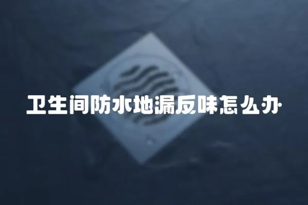 衛生間防水地漏反味怎么辦