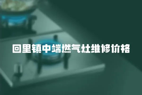 回里鎮中端燃氣灶維修價格