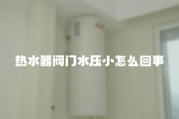 熱水器閥門水壓小怎么回事