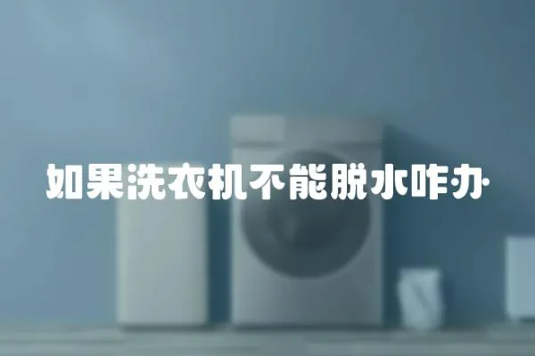 如果洗衣機(jī)不能脫水咋辦