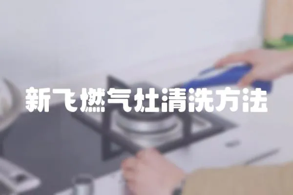 新飛燃氣灶清洗方法
