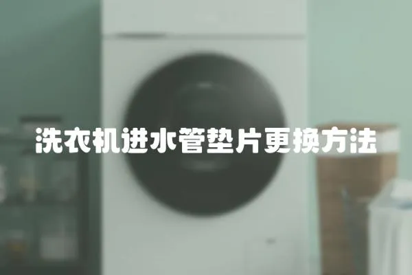 洗衣機進水管墊片更換方法