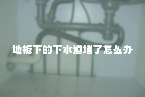 地板下的下水道堵了怎么辦