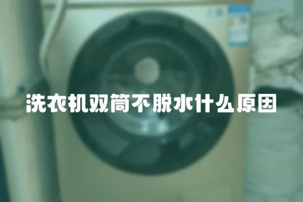 洗衣機雙筒不脫水什么原因