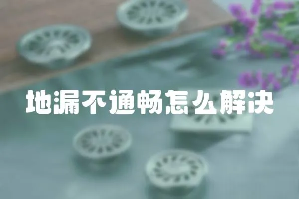 地漏不通暢怎么解決