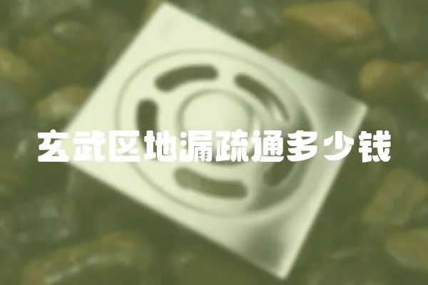 玄武區地漏疏通多少錢
