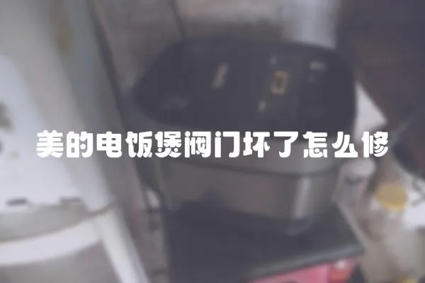 美的電飯煲閥門壞了怎么修