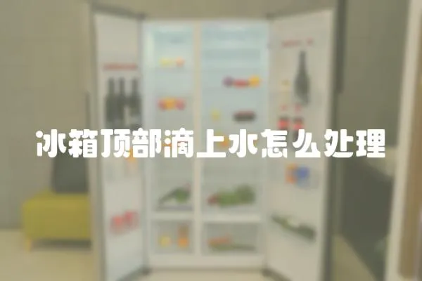 冰箱頂部滴上水怎么處理