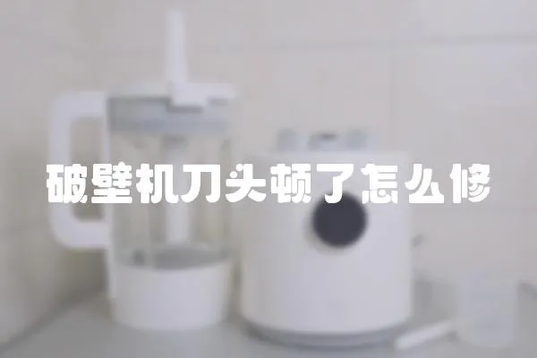 破壁機(jī)刀頭頓了怎么修
