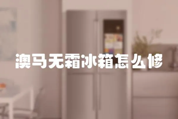 澳馬無霜冰箱怎么修