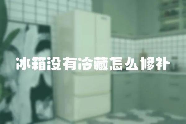 冰箱沒有冷藏怎么修補