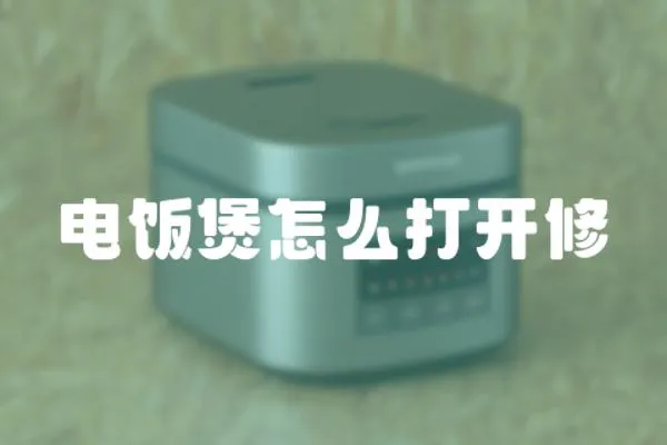 電飯煲怎么打開修
