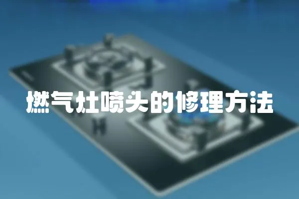 燃?xì)庠顕婎^的修理方法