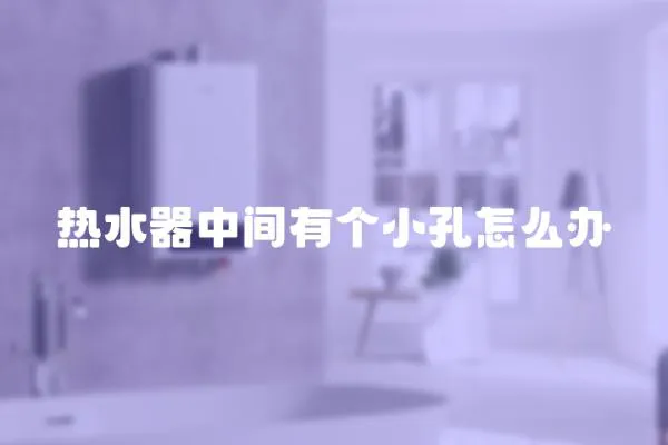 熱水器中間有個(gè)小孔怎么辦