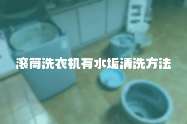 滾筒洗衣機有水垢清洗方法