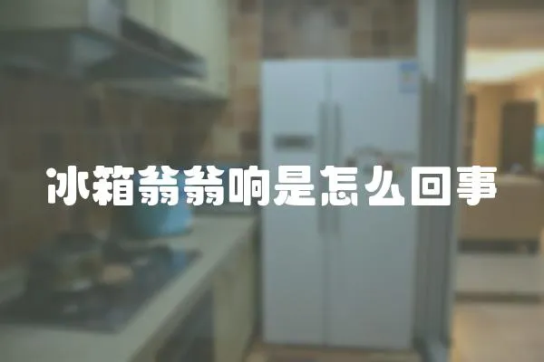 冰箱翁翁響是怎么回事