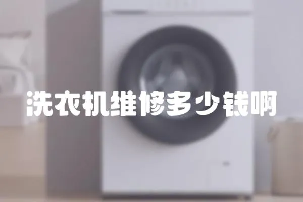 洗衣機維修多少錢啊