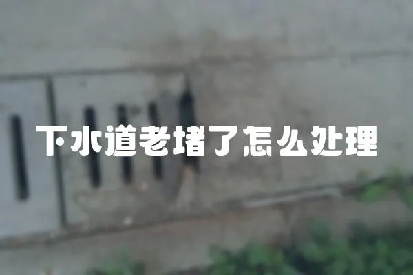 下水道老堵了怎么處理