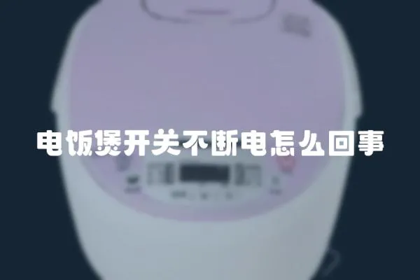 電飯煲開關不斷電怎么回事