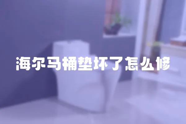 海爾馬桶墊壞了怎么修