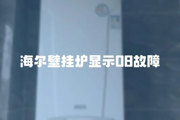 海爾壁掛爐顯示08故障