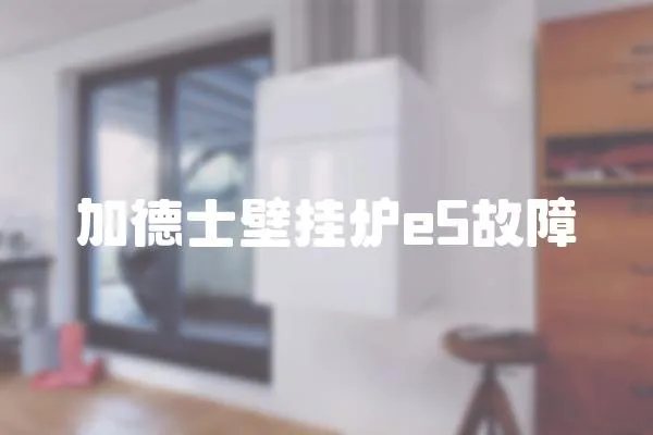 加德士壁掛爐e5故障